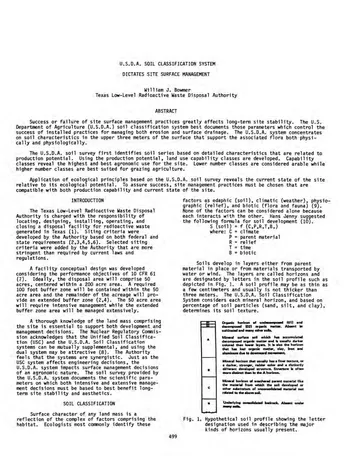 Más sobre El Sistema de Taxonomía del Suelo.