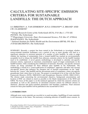 Más sobre Criterios para Vertederos Sostenibles
