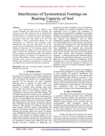 Más sobre Interferencia de Cimientos Simétricos en la Capacidad Portante del Suelo