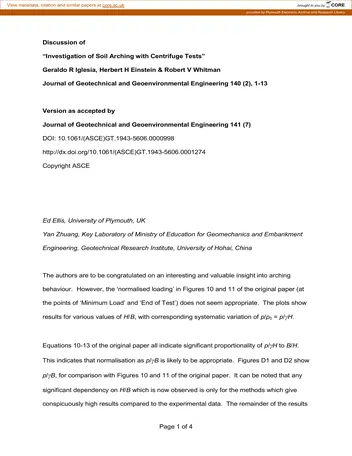 Más sobre Investigación del Arqueo del Suelo con Pruebas en Centrífuga.