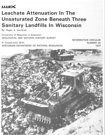 Más sobre Atenuación de Lixiviados en la Zona No Saturada Bajo Tres Vertederos Sanitarios
