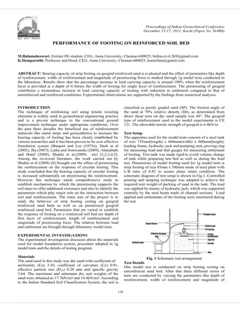 Más sobre Desempeño de Cimientos sobre Lecho de Suelo Reforzado