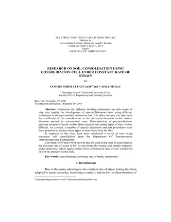 Más sobre Investigación sobre la Consolidación del Suelo Utilizando una Celda de Consolidación Bajo Tasa Constante